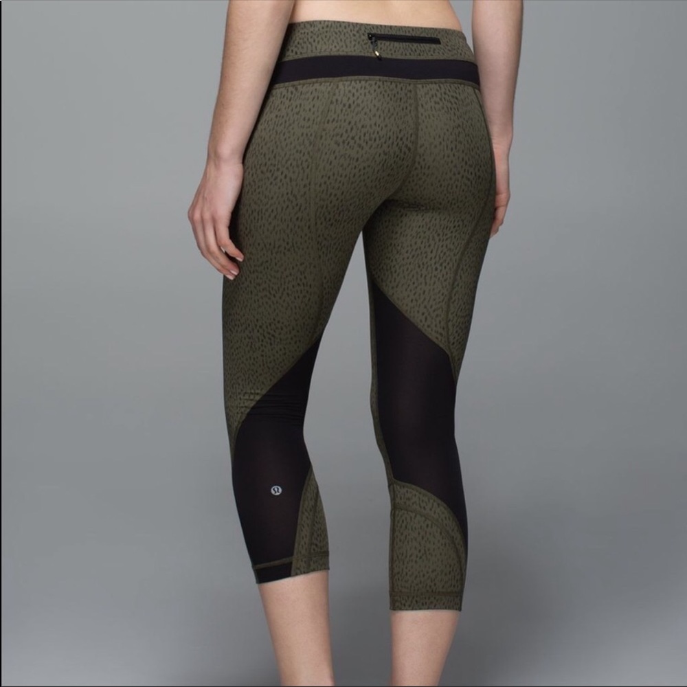 Lululemon Olive Cropped legging